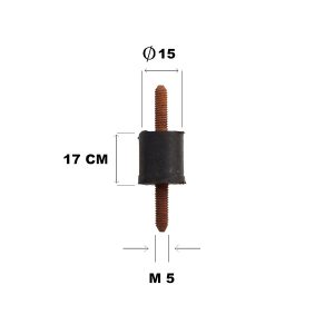 ضربه گیر طول 15*17 دو سر پیچ M5